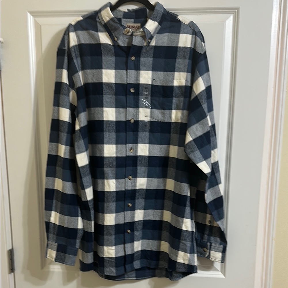 RedHead Blue and White Plaid‎ Casual Shirt